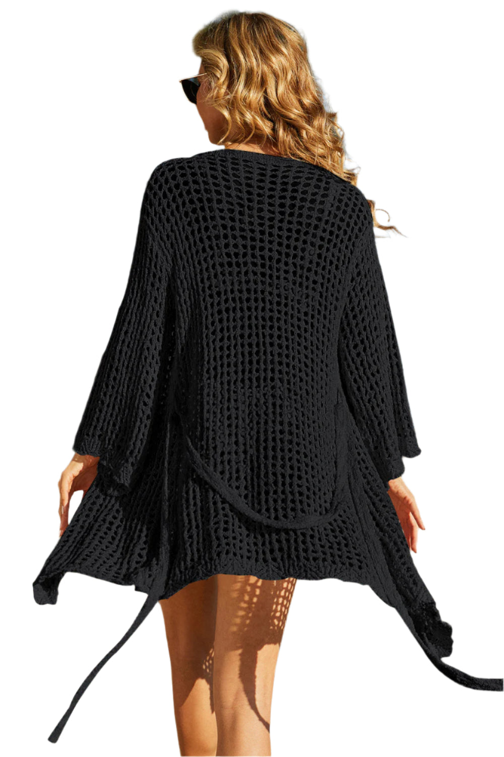 Rita - Hæklet bindebånd med åben struktur