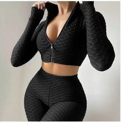 Lucinda - Kort top og high-cut shorts todelt sportstøj