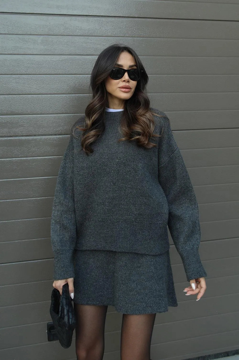 Helena - Strikket kjoledragt (top + nederdel)