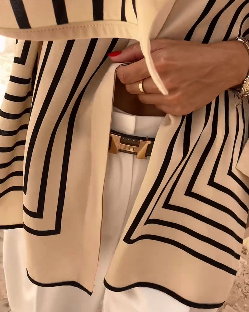 Mira - Casual stribet top