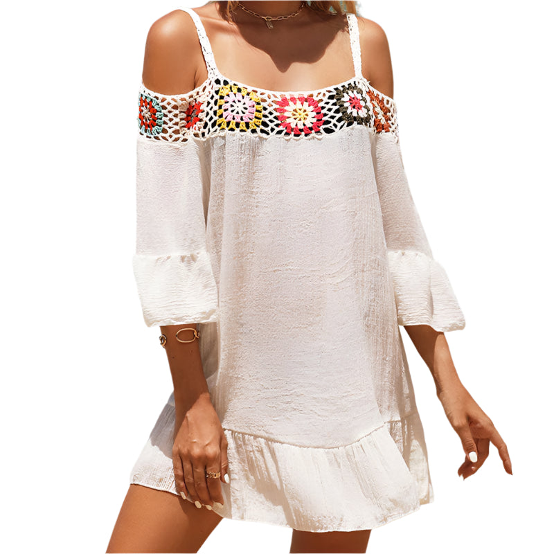 Skye - Boho Square Hæklet brasiliansk stranddæksel