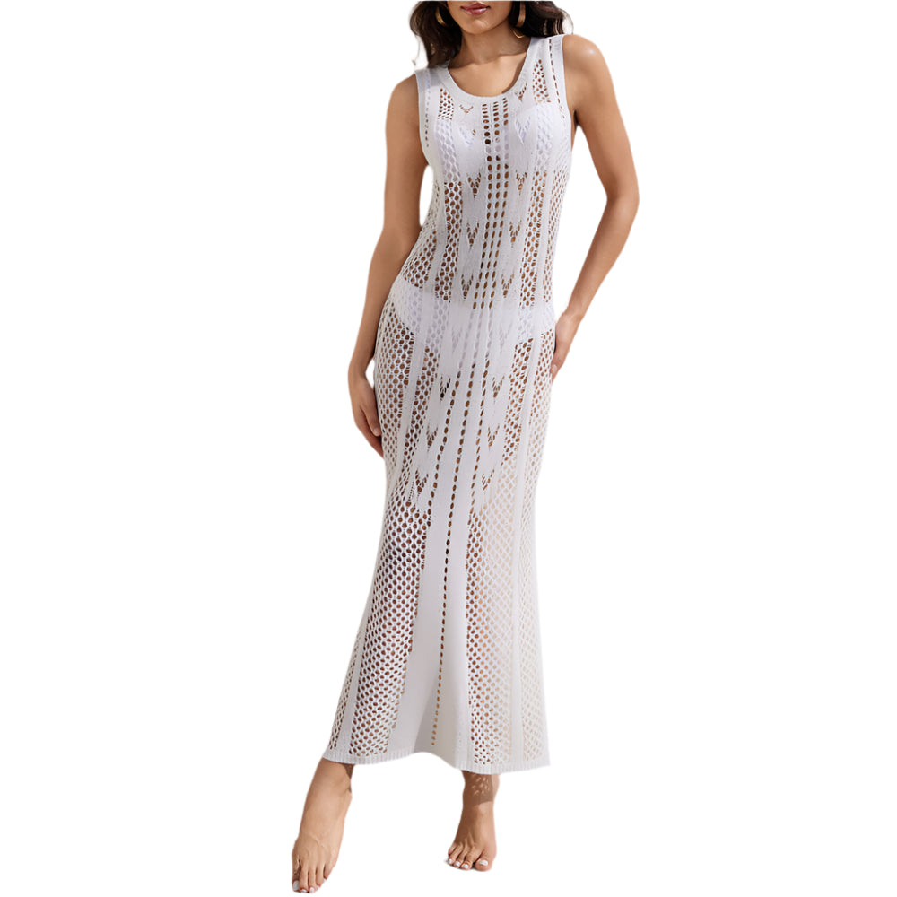 Demi - Boho Hæklet Cover Up Maxikjole