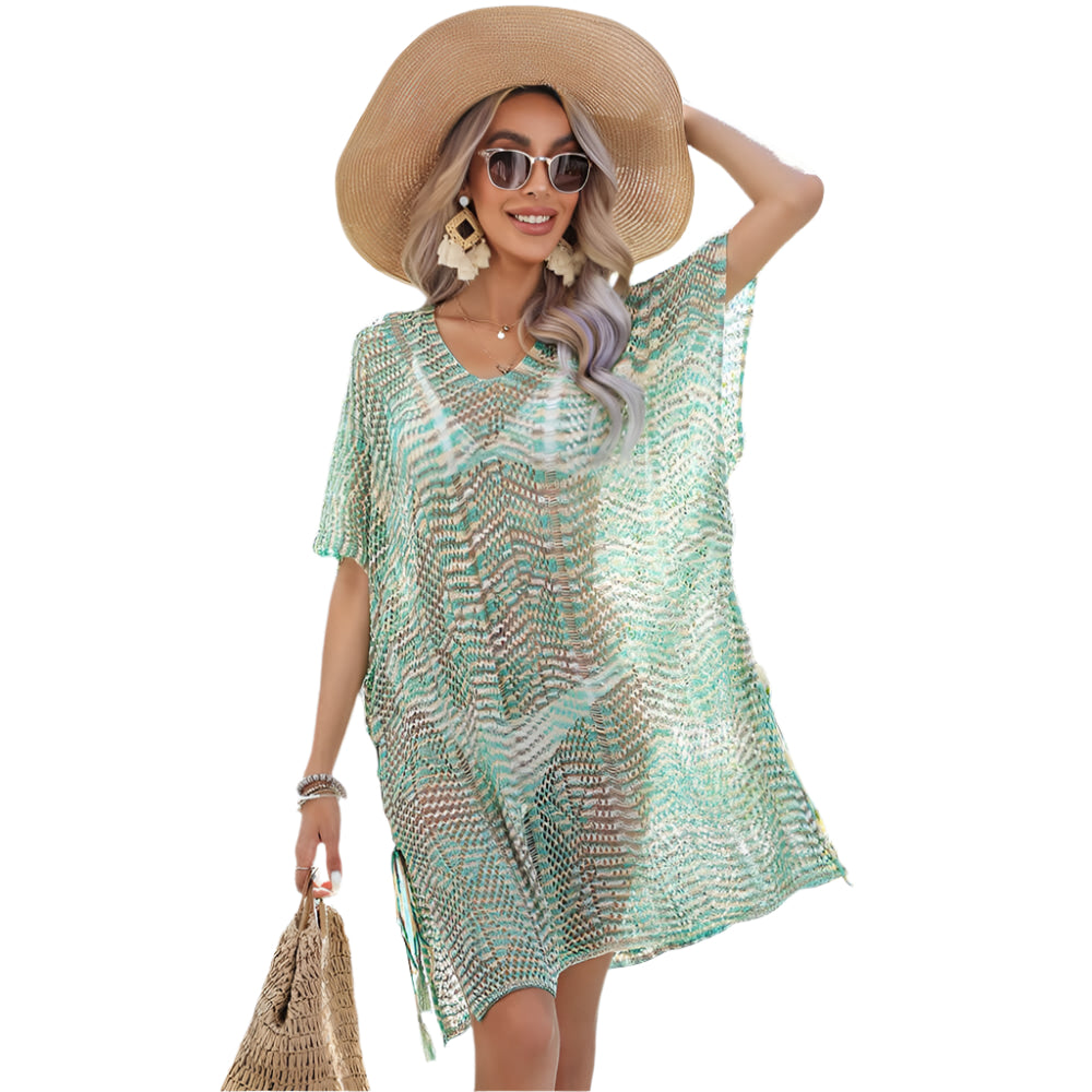 Kiara - Hæklet Lace Up Beach Mini Betræk