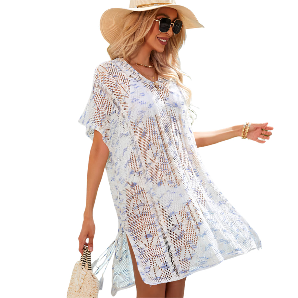 Kiara - Hæklet Lace Up Beach Mini Betræk