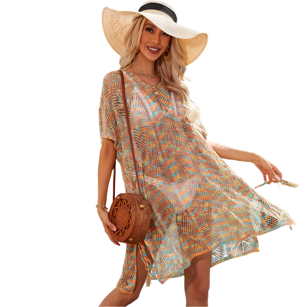 Kiara - Hæklet Lace Up Beach Mini Betræk