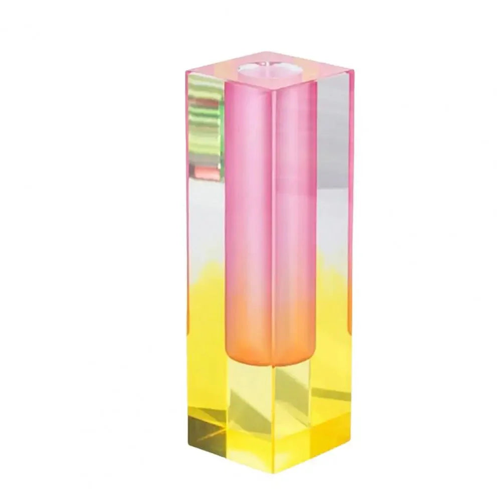 GradientGlow - Krystal Cuboid Vase