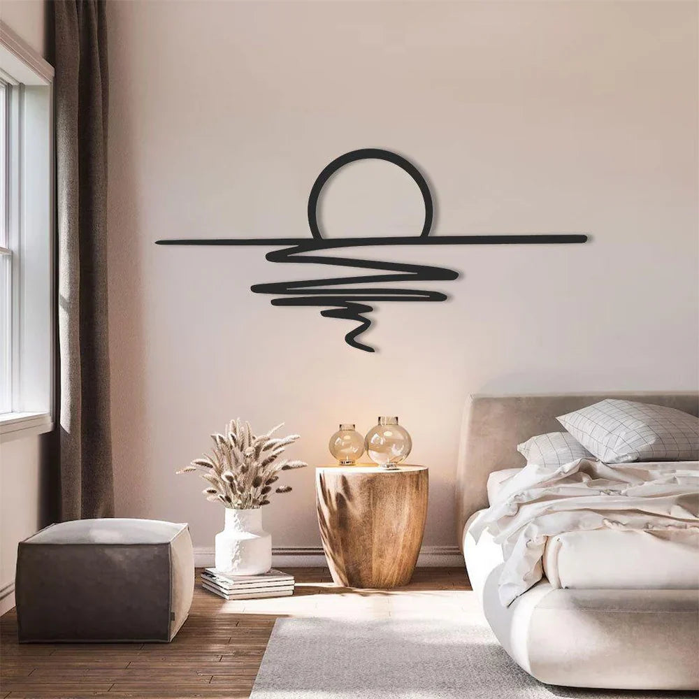 SereneSwirl - moderne minimalistisk vægkunst til stilfulde rum