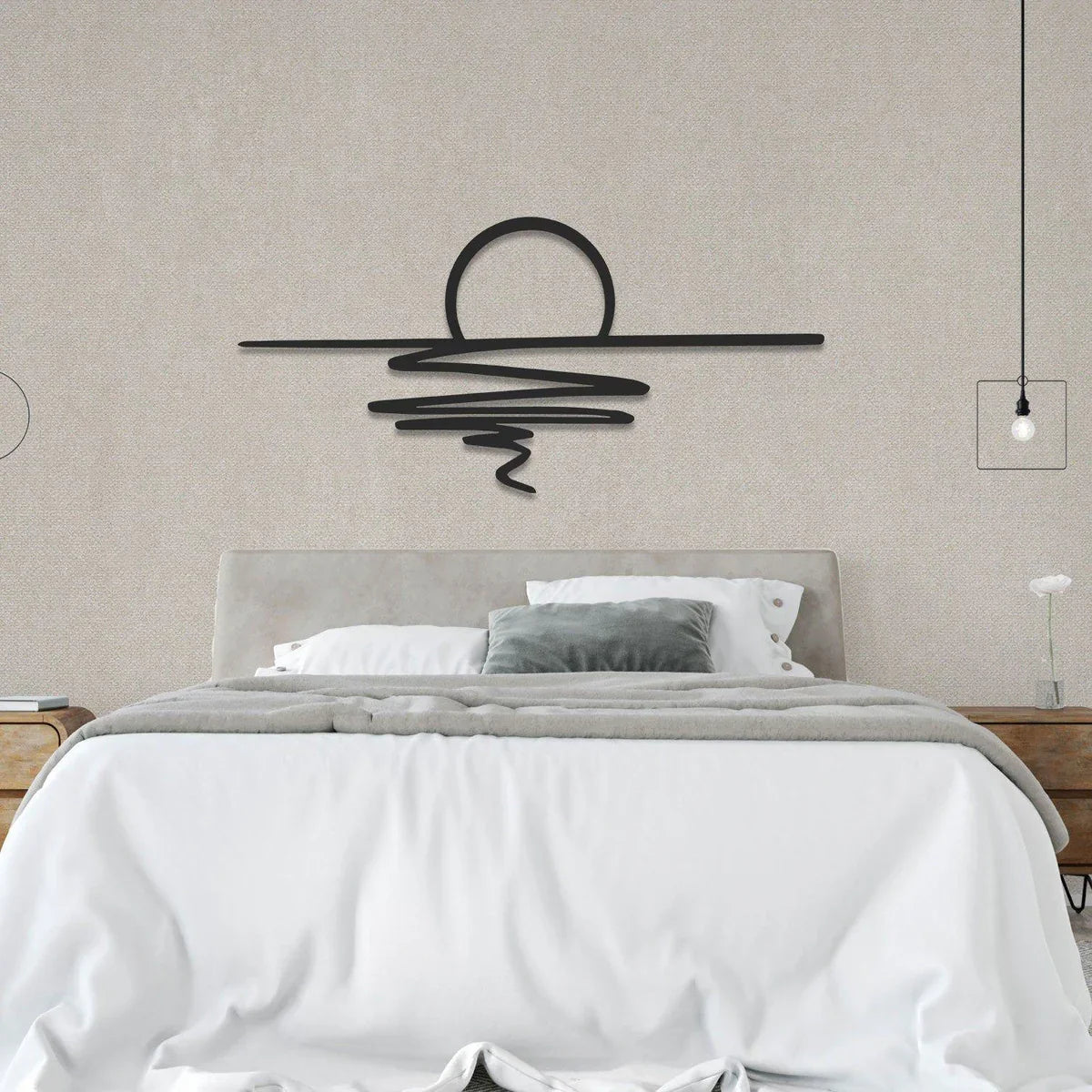 SereneSwirl - moderne minimalistisk vægkunst til stilfulde rum