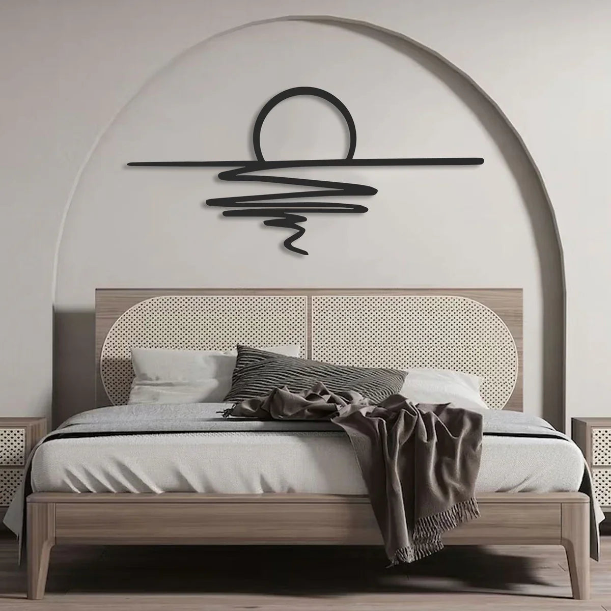 SereneSwirl - moderne minimalistisk vægkunst til stilfulde rum