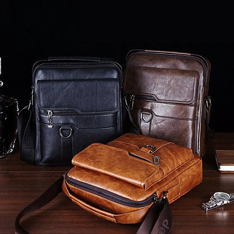 Vintage taske i imiteret læder