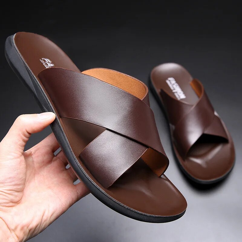 Philip - Stilfulde skridsikre sandaler