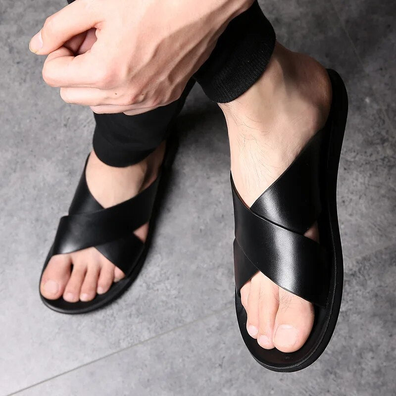 Philip - Stilfulde skridsikre sandaler