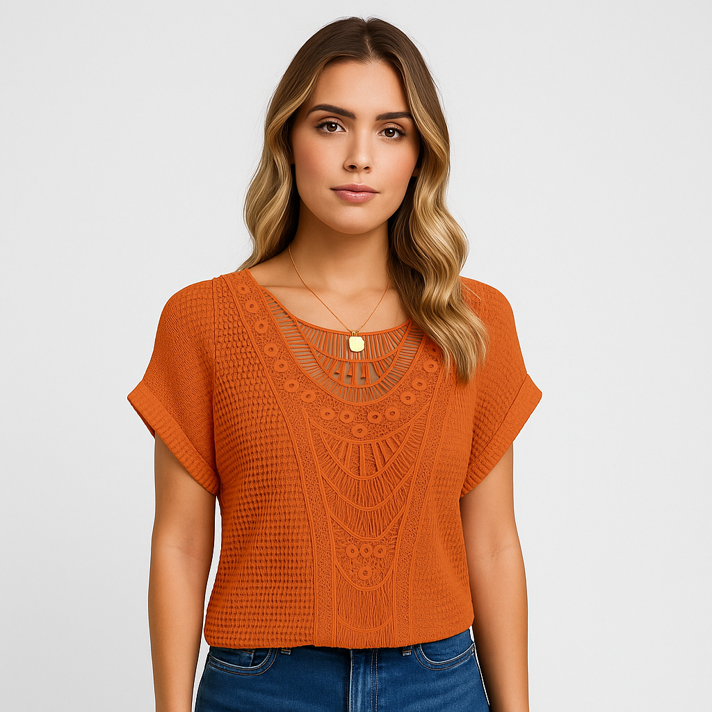 Viola - Chic Elegance Blonde Top