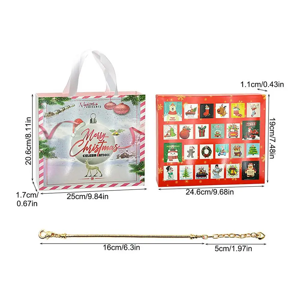 24-dages adventskalender med nedtælling - DIY armbåndssæt