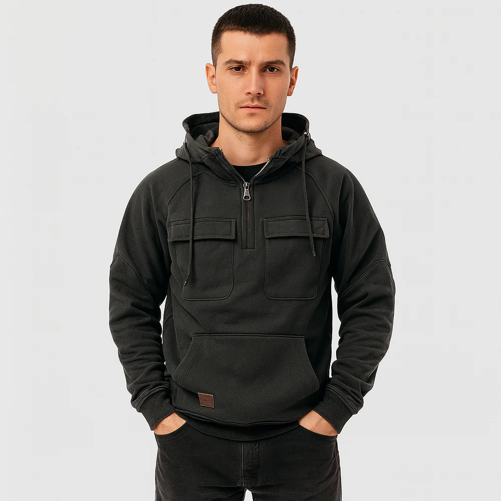 Emil | Varm vinterhættetrøje til mænd