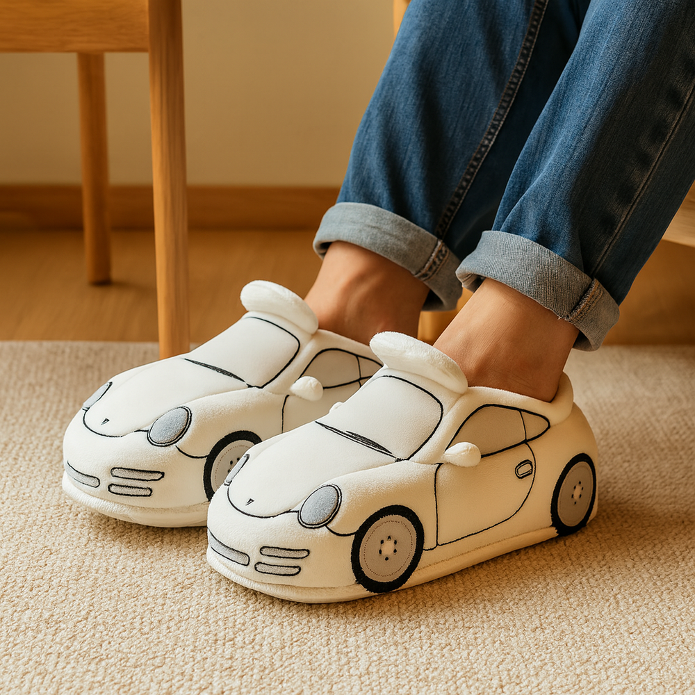 Anders | Varme herre vintertøfler med uldfor