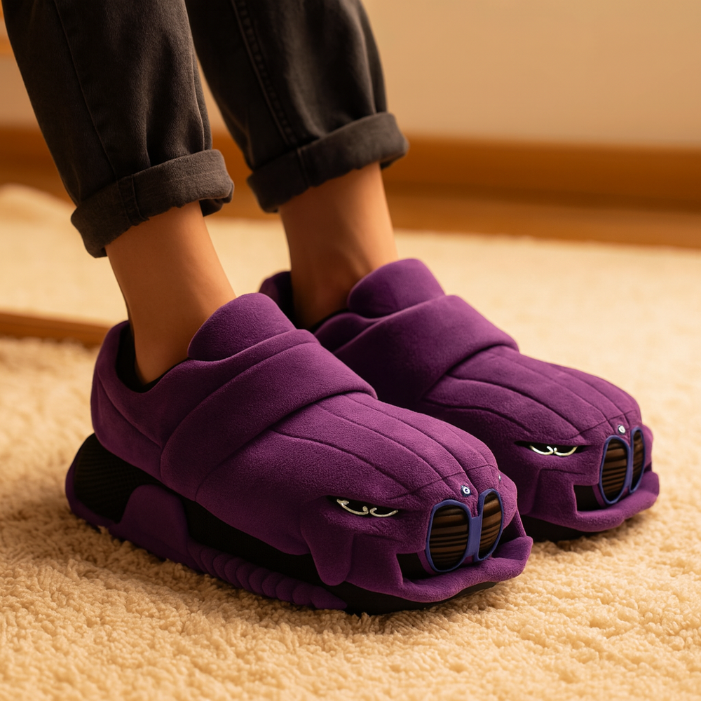 Anders | Varme herre vintertøfler med uldfor