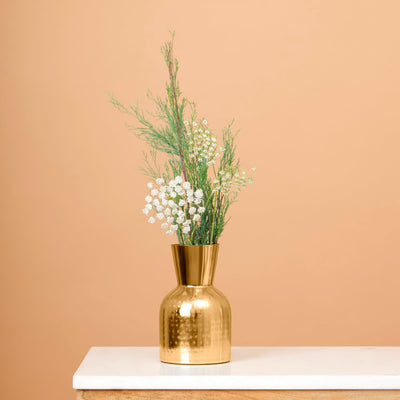 Elarya - Vase med gyldne udstråling