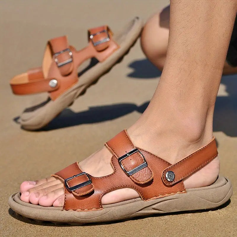Ergonomisk sandal i vegansk læder