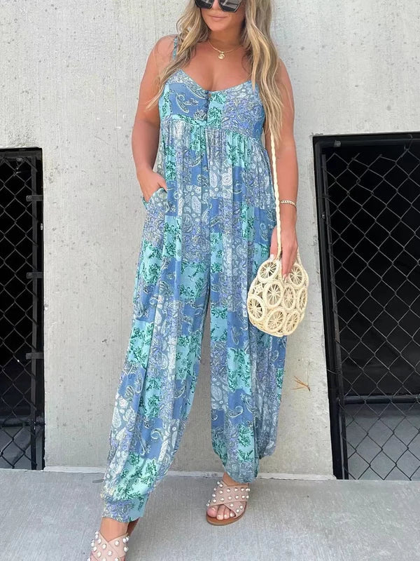 Pernille - Elegante ballonbukser og jumpsuit med print