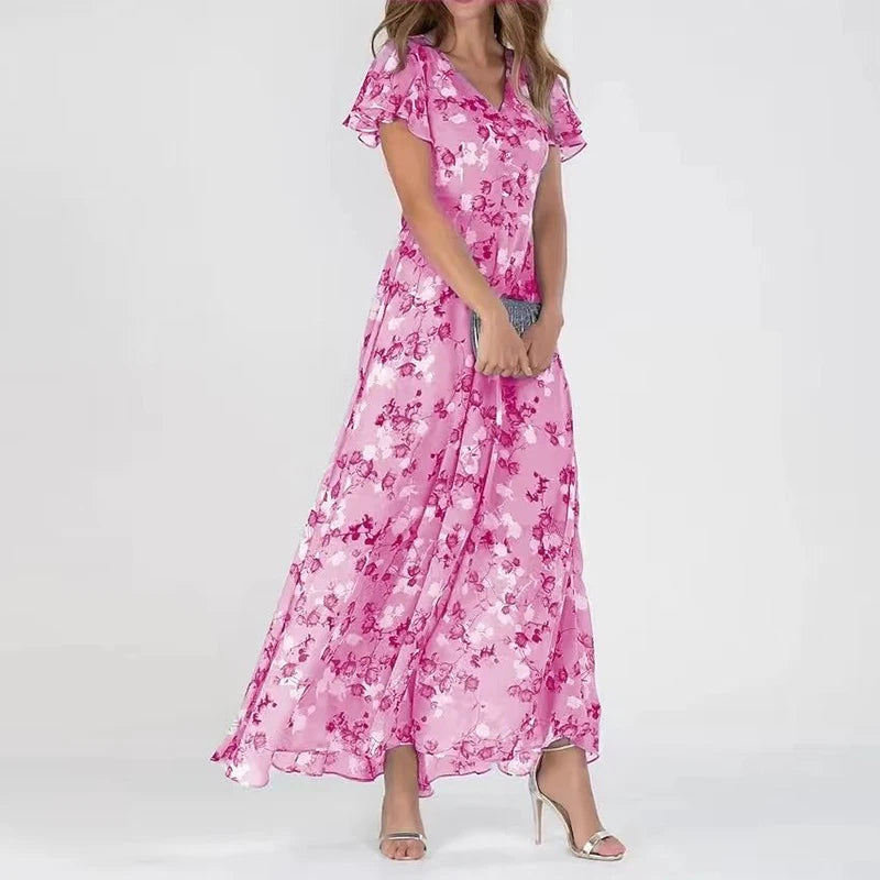 Jade | Farverig elegant kjole