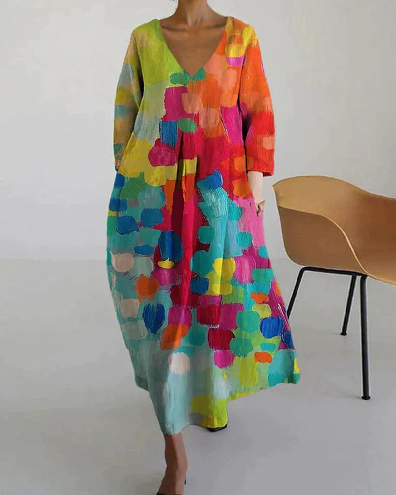 Edda - Elegant langærmet kjole