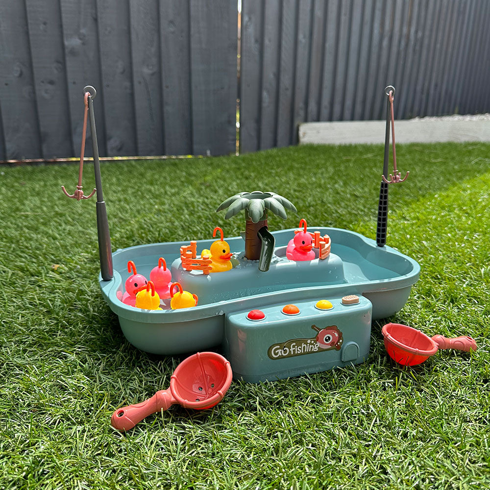 Splash & Catch – Interaktivt vandfiskespil til børn, der fremmer koordination og fantasi