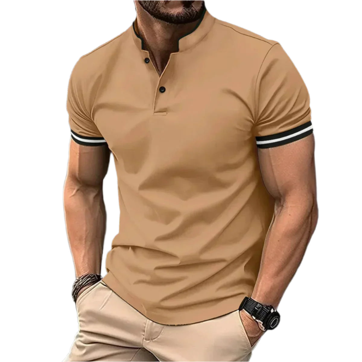 Justine - Poloshirt med stand-up krave