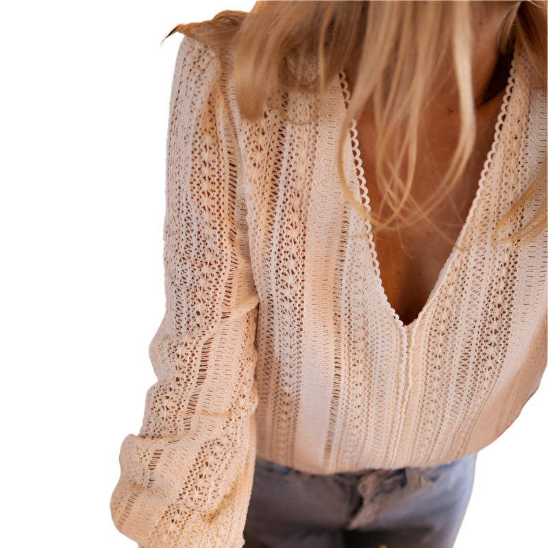 Carrie - Hæklet bluse