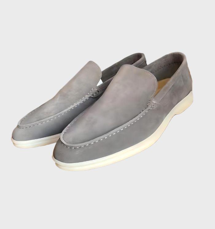 Kelvin - Elegante loafers i ruskind