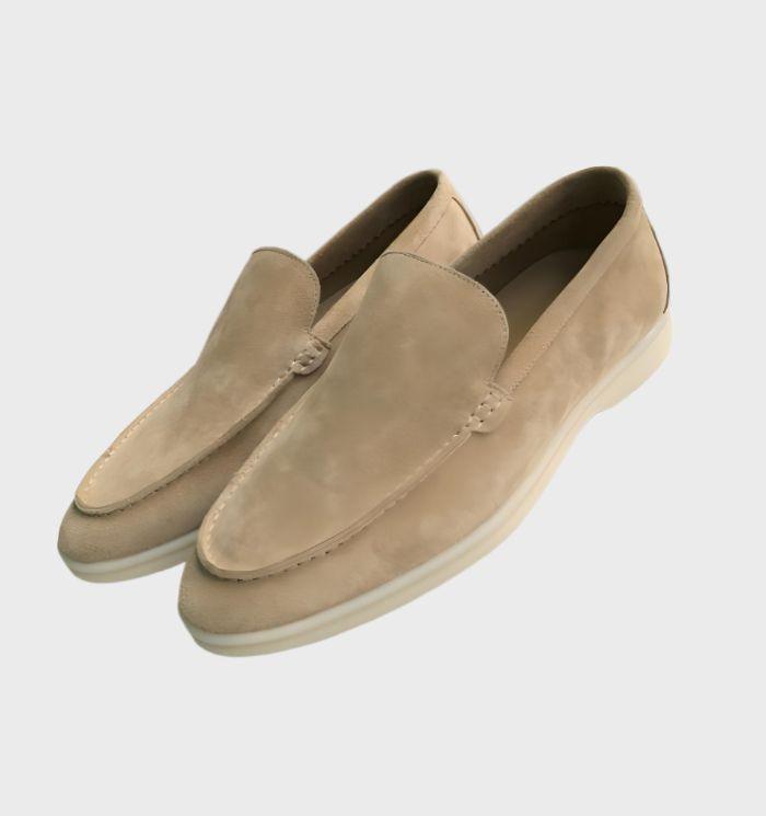 Kelvin - Elegante loafers i ruskind