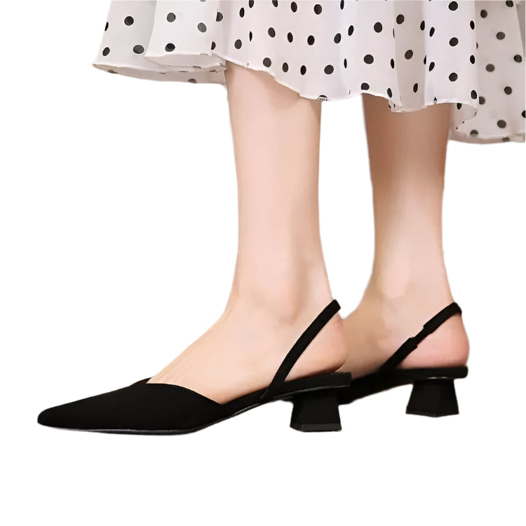 Leila - Slingback sandaler med hæl