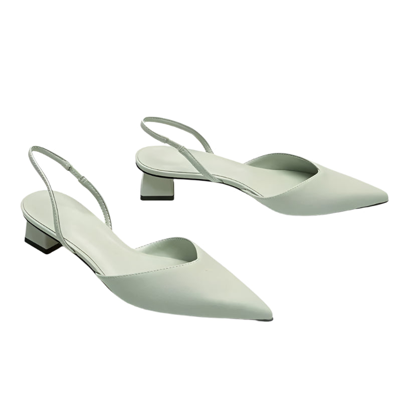 Leila - Slingback sandaler med hæl