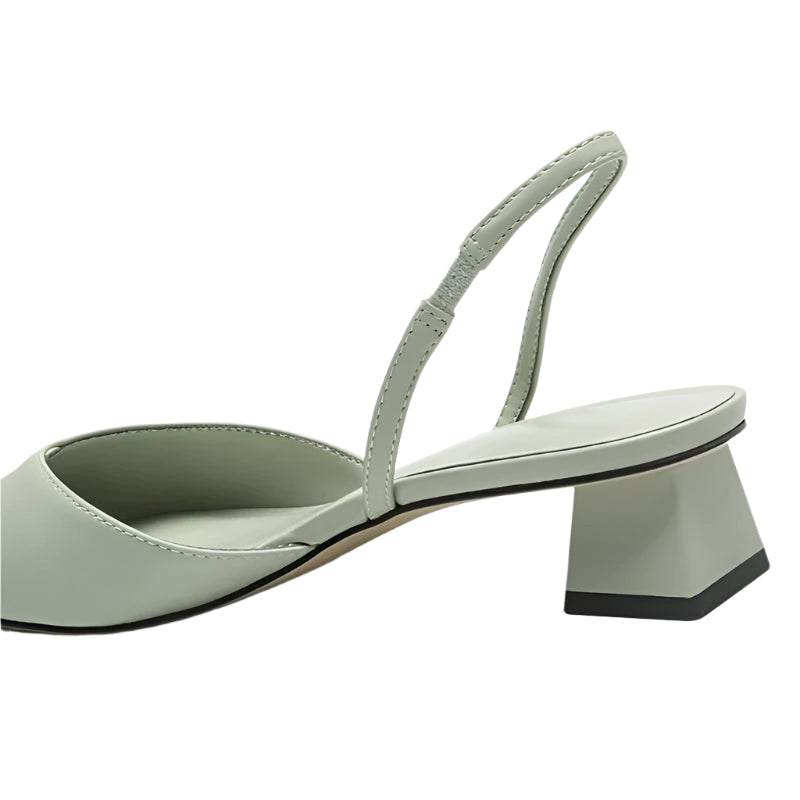 Leila - Slingback sandaler med hæl