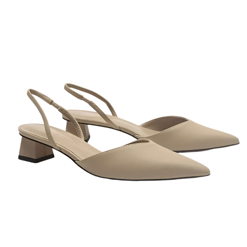 Leila - Slingback sandaler med hæl