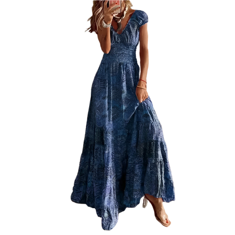 Elara - Flydende Boho Maxikjole