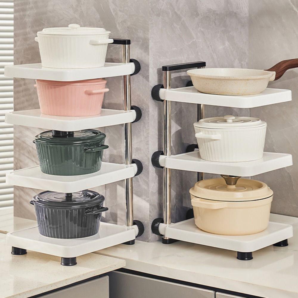 ClutterFree – 3-lags justerbar opbevaringsstativ til organiseret liv