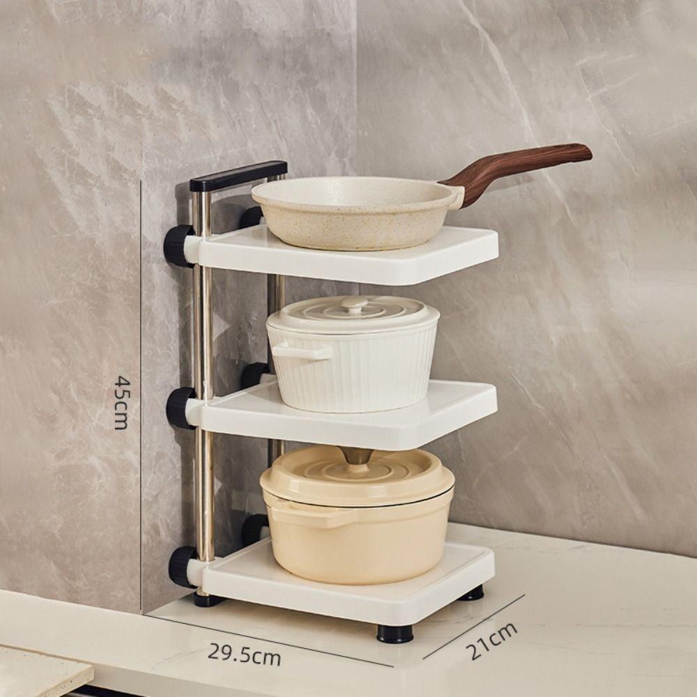 ClutterFree – 3-lags justerbar opbevaringsstativ til organiseret liv