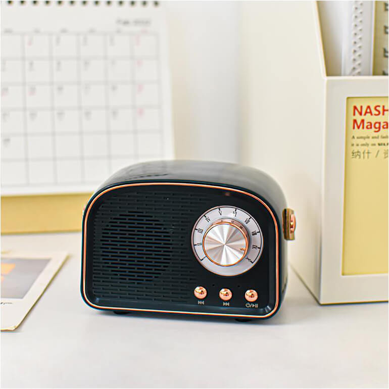 SoundEcho - Vintage Bluetooth-højttaler med FM-radio