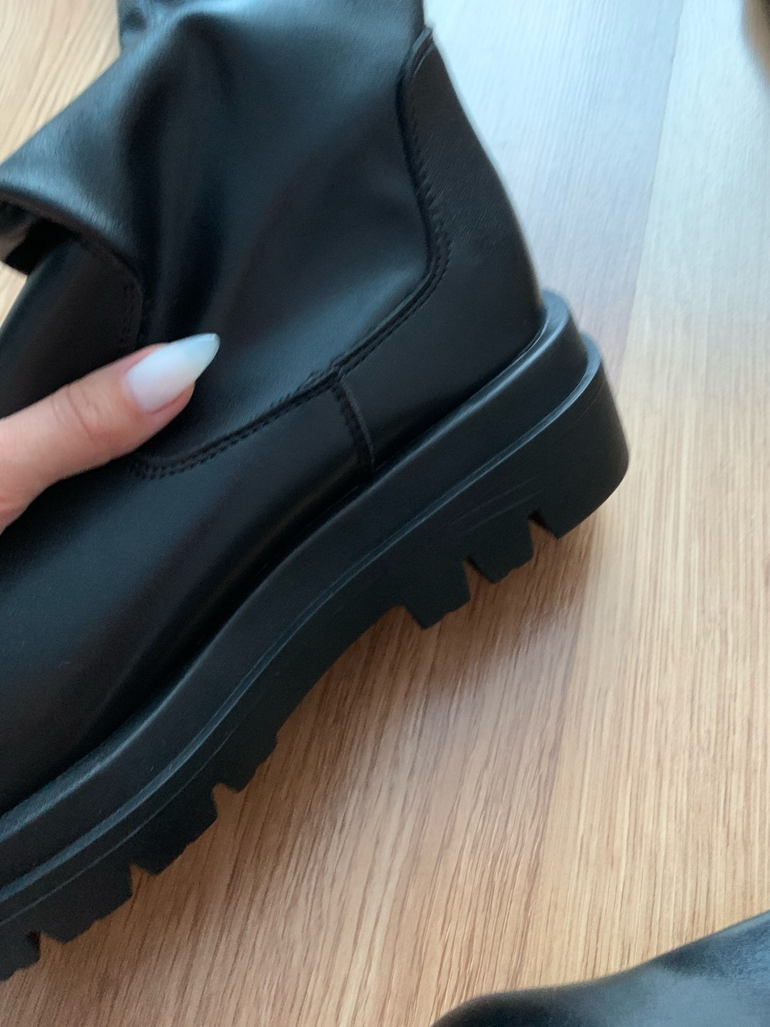 Liselotte - Overknee læderstøvler