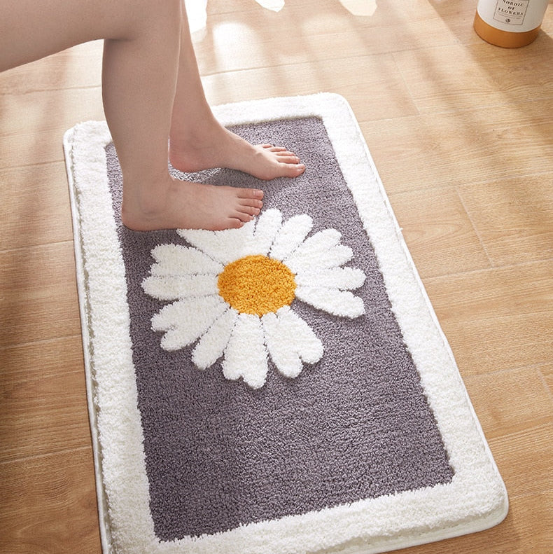 PetalPlush - Blød blomsterbademåtte for et hyggeligt touch