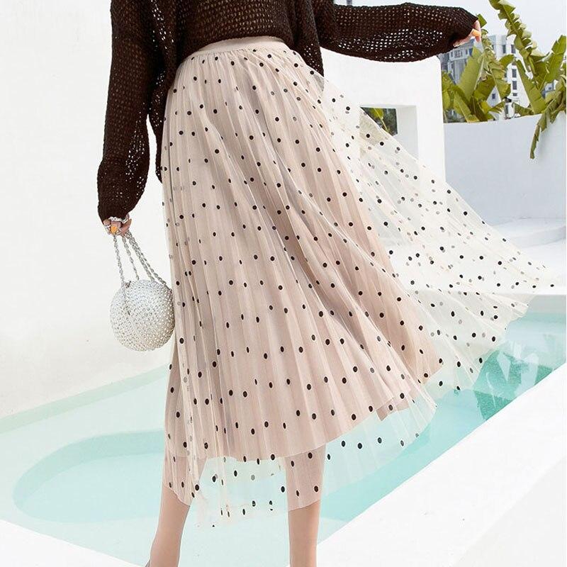 Frigg - Plisseret mellemlang nederdel