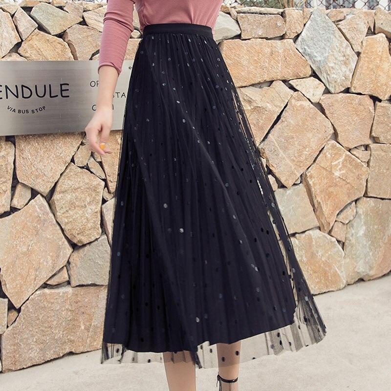 Frigg - Plisseret mellemlang nederdel