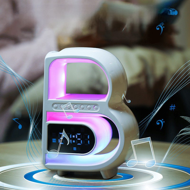 BeatGlow - Smart vækkeur med RGB lys og trådløs højttaler