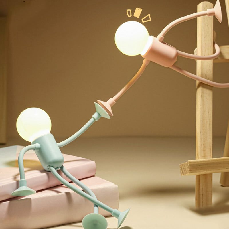 Bøjelig skrivebordslampe med sugekop