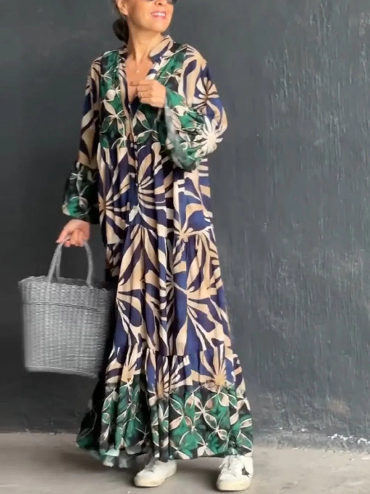 Christa - Kjole med levende print