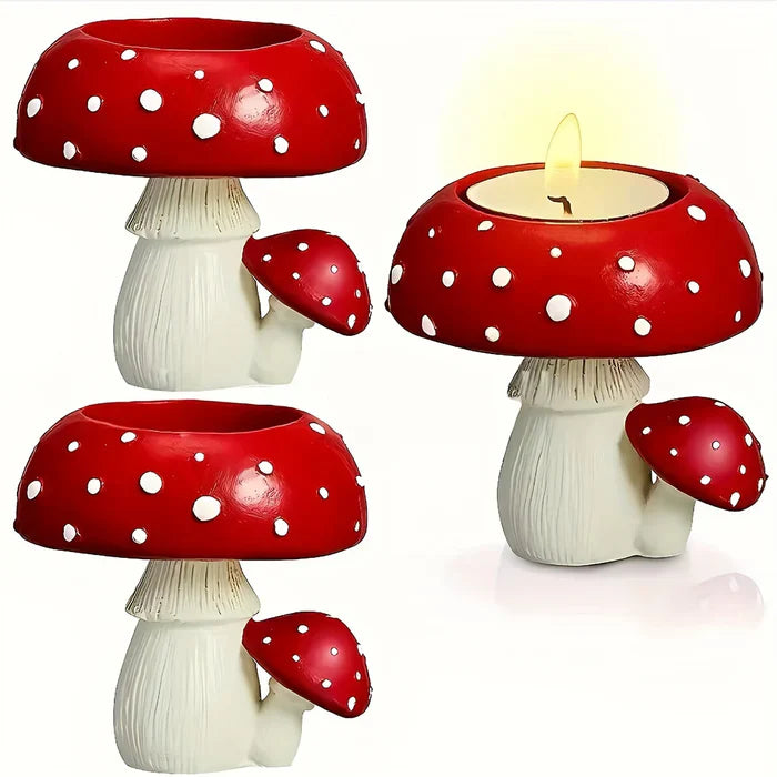 SporeLite – Keramisk champignon lysestage