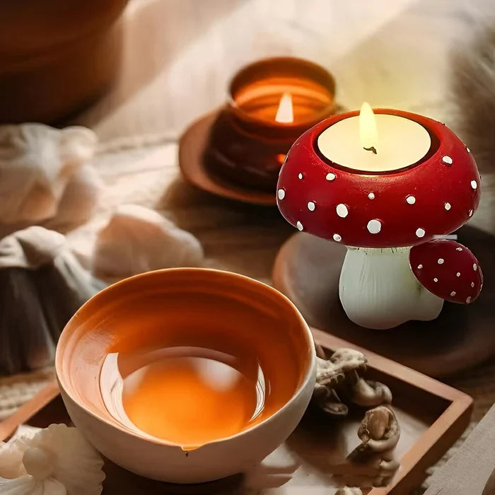 SporeLite – Keramisk champignon lysestage