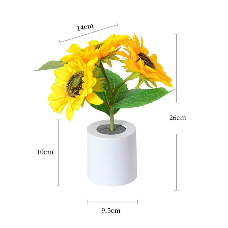 Florentia - Oplyst blomsterlampe