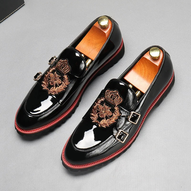 Marco - Elegante loafers med dobbelt metalspænde